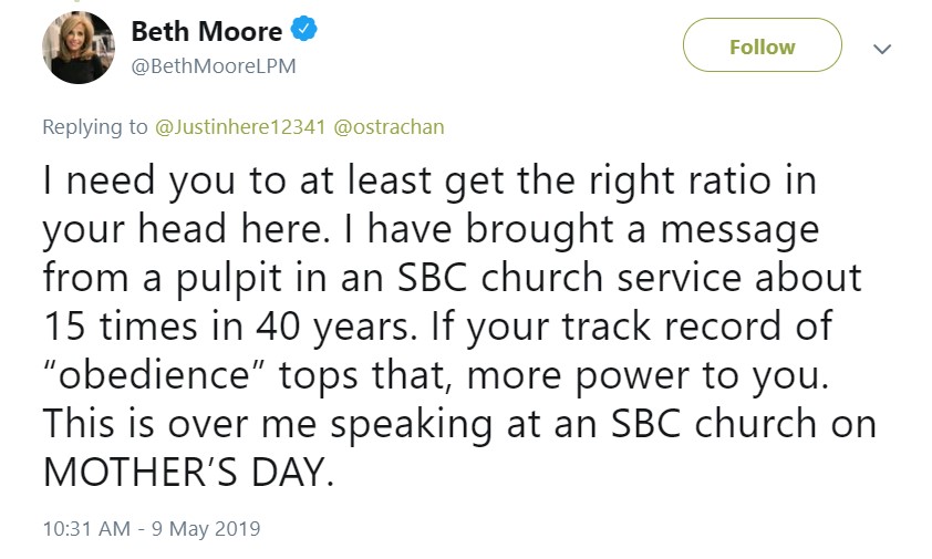 Beth Moore Defends Preaching on Mother’s Day: ‘I’m a Mother and the Pastors are Not’