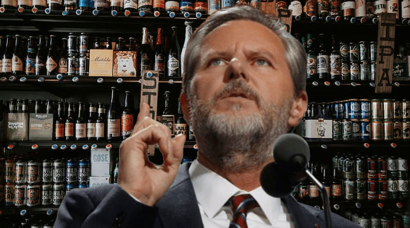 Seemingly Drunk Jerry Falwell Jr. Crashes Show, Invites Students to Party at his House