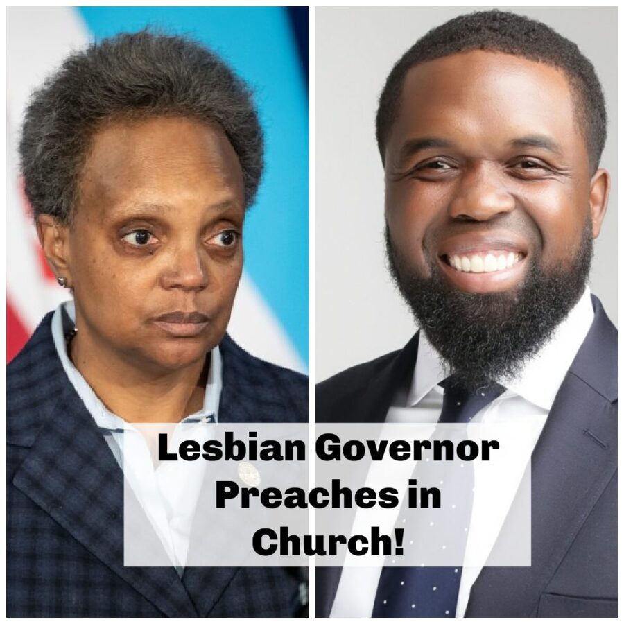 THE DEVIL IS A LIE AND WHAT AN ABOMINATION BEFORE GOD! FORMER SOUTHERN BAPTIST CONVENTION PASTOR & THE GOSPEL COALITION CONTRIBUTOR CHARLIE DATES INVITES SHAMELESS OPENLY LESBIAN “MARRIED-TO-A-WOMAN” CHICAGO MAYOR LORI LIGHTFOOT, WHO ONCE SAID SHE “HAS THE BIGGEST DICK IN CHICAGO,” TO LITERALLY PREACH IN THE CHURCH’S PULPIT; WHAT IS SO SAD ABOUT THIS IS EVEN THOUGH WE AT BCNN1.COM ARE AGAINST THIS ABOMINATION AND FOOLISHNESS AND WE HATE TO SAY IT, BUT THIS DIKE PREACHED BETTER THAN DATES AND HAD MORE COMMAND OF THE AUDIENCE THAN DATES, BUT OF COURSE, THIS LESBIAN CAN’T TOUCH MEEKS. (DON’T GET IT TWISTED: JUST BECAUSE YOU MIGHT HAVE THE TALENT AND THE ABILITY, DOES NOT MEAN YOU OUGHT TO BE IN THE POSITION.) BE THAT AS IT MAY, BOTH DATES AND MEEKS OUGHT TO BE HANGING THEIR HEADS DOWN IN SHAME BEFORE GOD AND OUGHT TO BE FEARFUL AND TREMBLING AT WHAT GOD MIGHT DO TO THEM AFTER THIS DISRESPECT AND DISHONOR OF HIM IN HIS CHURCH HOUSE ALLOWING A REVELATION-TYPE JEZEBEL, TO NOT ONLY COMMIT SPIRITUAL FORNICATION WITH THE CONGREGATION OF GOD, BUT TO ACTUALLY COMMIT SPIRITUAL HOMOSEXUALITY WITH THE CONGREGATION OF GOD IN THE CHURCH PROMOTING HOMOSEXUALITY AND SAYING BY HAVING HER THERE THAT HOMOSEXUALITY/LESBIANISM IS OKAY. IF DATES IS GOING TO START HIS TENURE THERE AT THE ONCE GREAT SALEM BAPTIST CHURCH LIKE THIS, WE ASSURE YOU THAT THIS IS GOING TO BE ONE HELLACIOUS RUN. THE WOKE OBAMA HOMOSEXUAL MACHINE IS WORKING OVERTIME, AND THE JUDAS 30 PIECES OF SILVER IS FLOWING BIG TIME TO PUSH THE ABOMINATION OF HOMOSEXUALITY IN THE NATION AND IN THE CHURCH BECAUSE OF THE TRUE CHRISTIANS WHO ARE STANDING UP AGAINST THIS DEMONIC FOOLISHNESS ACROSS THIS NATION AND AROUND THE WORLD. AND CHARLIE DATES FOLDED UNDER THE PRESSURE LIKE A FOLDING TABLE. MAY GOD HELP US! WHERE ARE THE TRUE, CHRISTIAN, BIBLE-BELIEVERS OF SALEM BAPTIST CHURCH OF CHICAGO? STAND UP FOR GOD AGAINST THIS STUPID EVIL! Daniel Whyte III President of Gospel Light Society International calls on Charlie Dates to resign immediately. You have already messed up, son; You have already done the worst that you could possibly do against God, Jesus Christ, and the church. Even committing adultery with a woman who is not your wife is not worse than this. You were not an elite preacher in the first place, and now, God has taken His hand off of you, son. And God has written ICHABOD across the once great Salem Church.