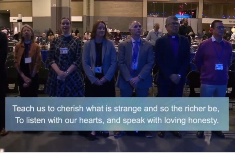 United Methodists Sing an "all faiths lead to God" Hymn at the 2024