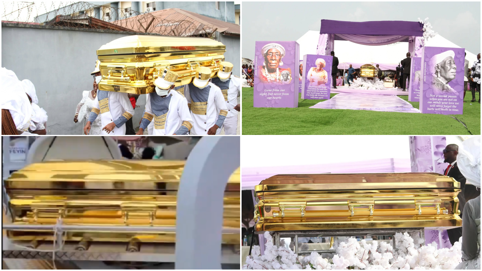 Prominent False Prophet Buries Mother in Spinning $100K Gold-Plated Coffin