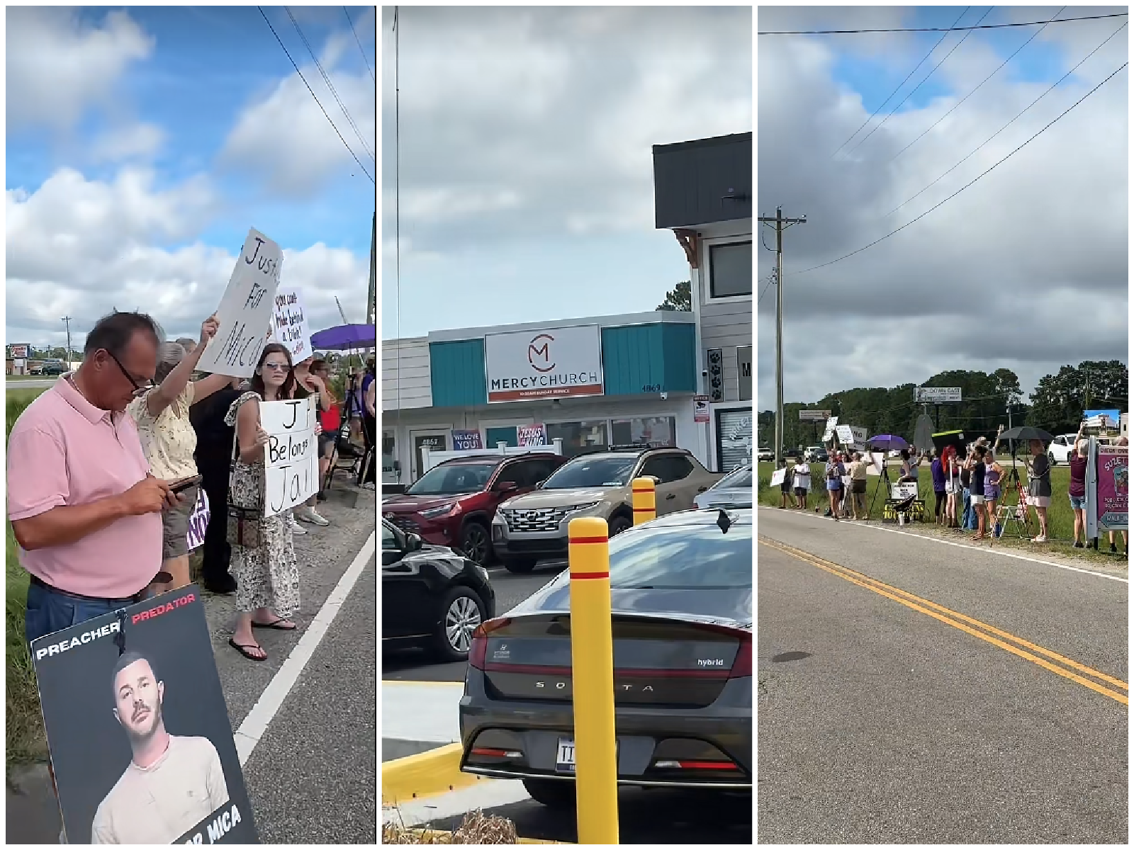 50+ Protest Outside John-Paul Miller’s New Church Following Release Of ‘Death of the Pastor’s Wife’