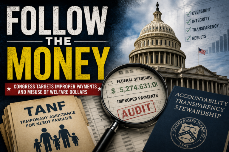 House Republicans Introduce TANF Reform Bill Targeting Fraud, Waste, and Misused Welfare Funds