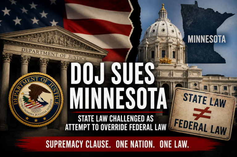 DOJ Sues Minnesota Over Attempt to Undermine Federal Immigration Authority