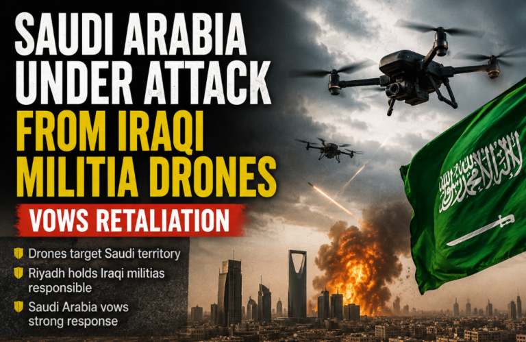 Saudi Arabia Blames Iran-Backed Iraqi Militias for Drone Attack, Vows Swift Retaliation