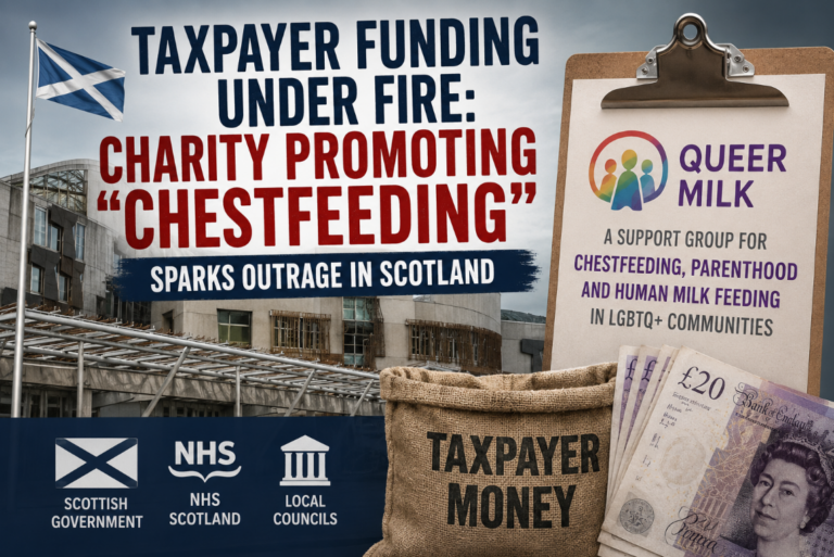 Scottish Taxpayer-Funded Charity Faces Backlash Over “Chestfeeding” Support Group