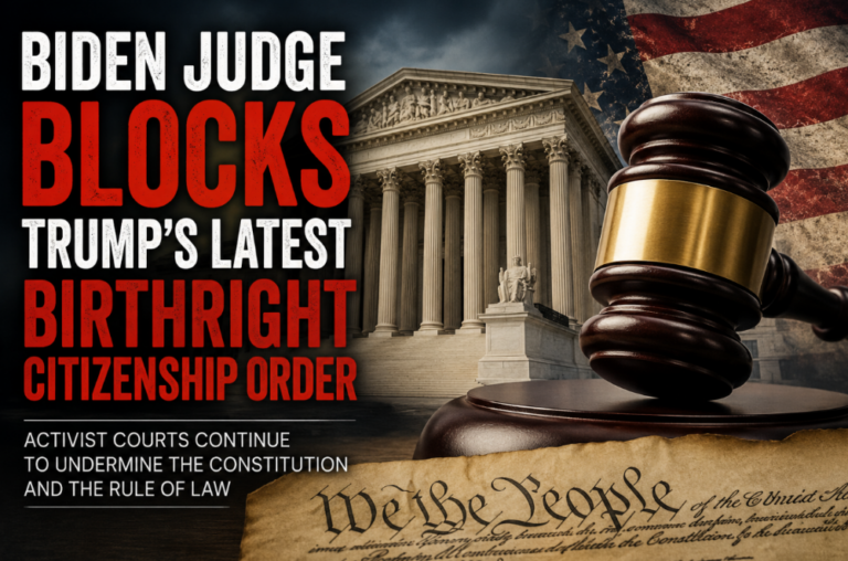 Biden-Appointed Judge Blocks Trump’s New Order Targeting Birth Tourism